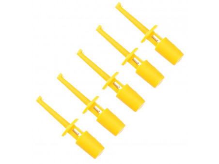 Chwytak pomiarowy haczyk pazurkowy sonda żółty 5 szt.