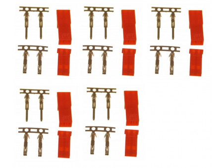 Złącze JST - BEC konektor para wtyk i gniazdo 5 kompletów