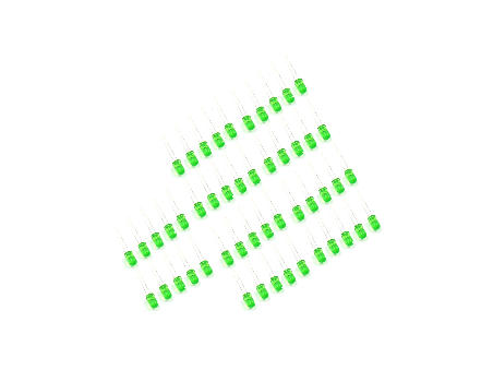 Dioda LED 3mm zielona - 50 szt.