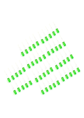 Dioda LED 3mm zielona - 50 szt.