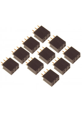 copy of Goldpin listwa 2x3 żeńska 2,54mm czarna 2 szt.