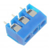 Złącze ARK 5.08mm 3 pin (+) Terminal Block niebieskie 5 sztuk