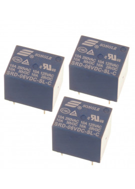 Przekaźnik SRD-06VDC-SL-C 10A 250V 6V 3 szt.
