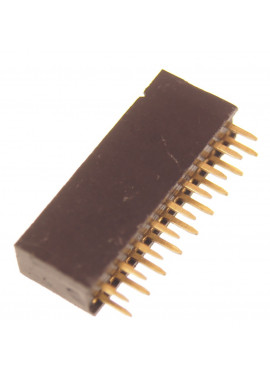Listwa kołkowa 2x9 żeńska 2,54mm czarna 10 szt.