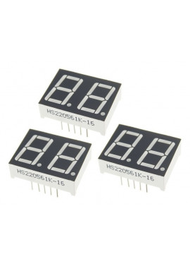 Wyświetlacz 7 segment czerwony 14mm katoda 2 cyfry 3 sztuki