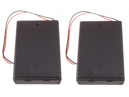 Pojemnik na 3 baterie AA z wyłącznikiem ON/OFF 2 szt.