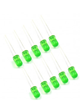 Dioda LED 5mm zielona 10 szt.