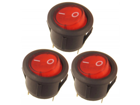 Przełącznik kołyskowy z podświetleniem KCD5-1112N 3 szt.