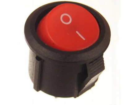 Okrągły przycisk kołyskowy KCD11 15mm 3A 250V