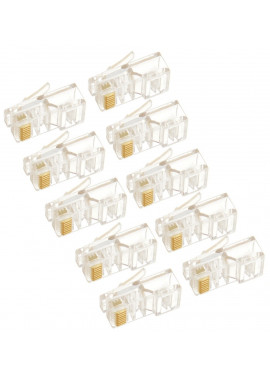 KOŃCÓWKA KOŃCÓWKI WTYK WTYKI RJ45 RJ 45 RJ-45 10 szt.