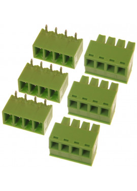copy of Pitch 3.81mm Angle 4way ScrewTerminal Block Connector Angle PinGreen Color Pluggable Type