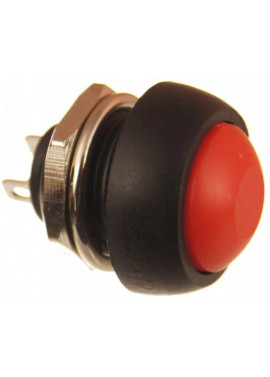Przycisk chwilowy DS-318 12mm okrągły czerwony