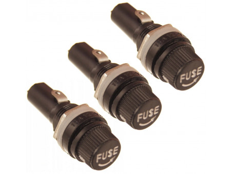 Oprawa bezpiecznika na obudowę 6*30mm 3 szt.