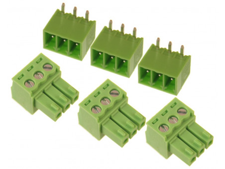 Szybkozłącze 15EDGK-3.5 3pin obudowa i gniazdo 3 sztuki