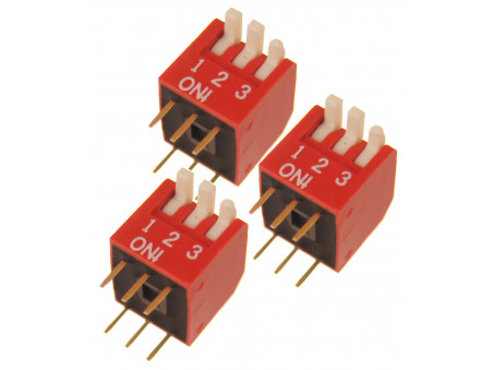 Przełącznik kątowy 3 pozycyjny DIP 2.54mm 3 szt.