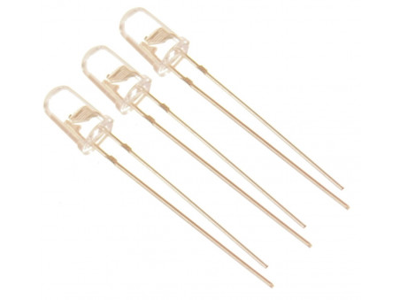 Dioda LED 5mm czerwona migająca 3 sztuki