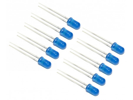Dioda LED 5mm niebieska 10 szt.