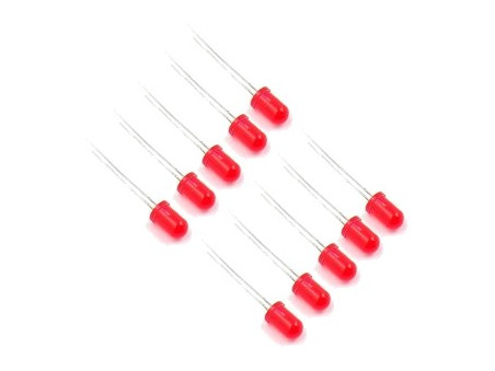 Dioda LED 5mm czerwona 10 szt.