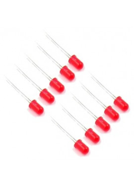 Dioda LED 5mm czerwona 10 szt.