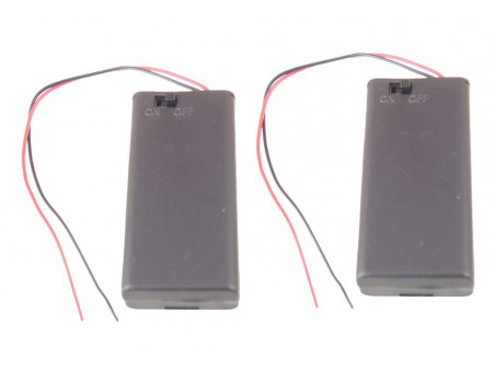 Pojemnik na 2 baterie AA z wyłącznikiem 2 szt.