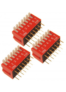 Przełącznik kątowy 7 pozycyjny DIP 2.54mm 3 szt.