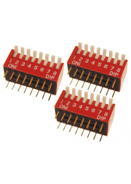 Przełącznik kątowy 8 pozycyjny DIP 2.54mm 3 szt.