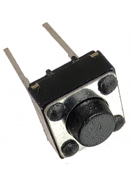 Mikroprzycisk THT P072 6x6x5 czarny