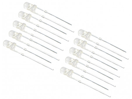 Dioda LED 3mm biała - 1000 szt.