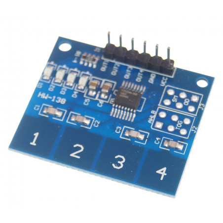 Moduł klawiatura dotykowa 4 kanały TTP224 Arduino