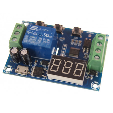 Moduł przekaźnika czasowego z wyśw. LED XH-M610