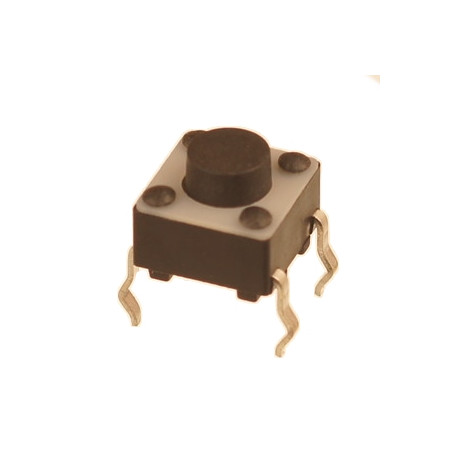 Mikroprzycisk THT P246 6x6x5mm czarny