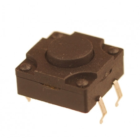 Mikroprzycisk THT P226 12x12x6.5mm czarny