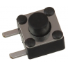 Mikroprzycisk THT P038 4.5x4.5x4.3mm czarny