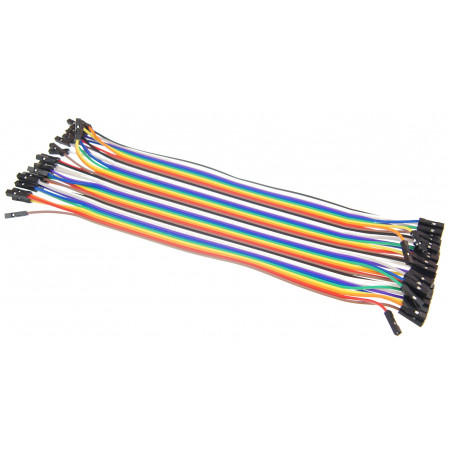 Przewód 40 żyłowy kolorowy żeńsko-żeński 20cm