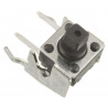 Mikroprzycisk THT P083 6x6x7.5 czarny