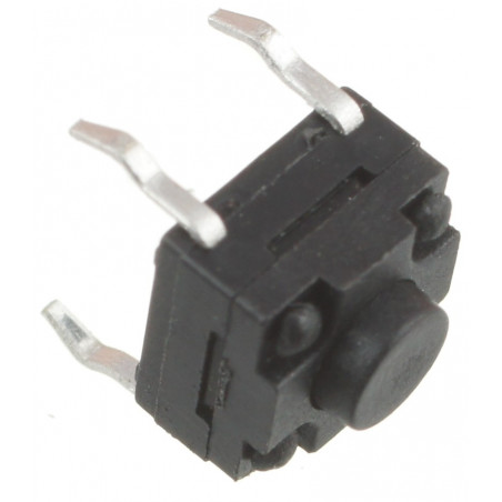 Mikroprzycisk THT P081 6x6x5 czarny