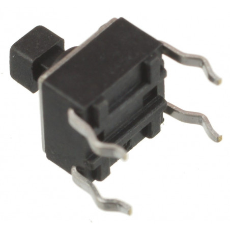 Mikroprzycisk THT P077 6x6x7.3 czarny