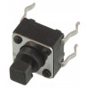 Mikroprzycisk THT P077 6x6x7.3 czarny