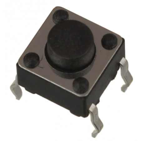 Mikroprzycisk THT P052 6x6x5 czarny