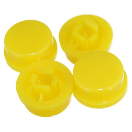 Tact Switch 12x12x7.3mm nakładka klawisz żłóta 4 szt.