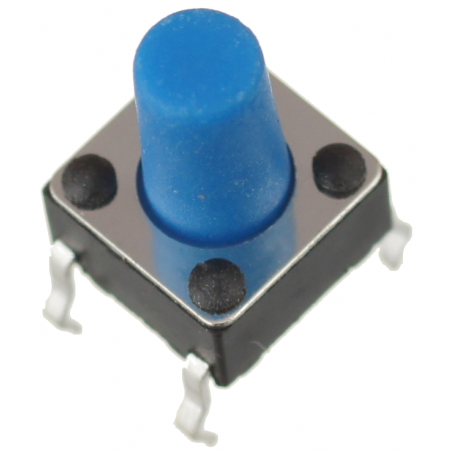 Mikroprzycisk THT P056 6x6x9mm niebieski