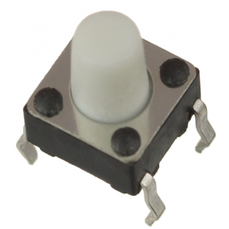 Mikroprzycisk THT P055 6x6x8 biały