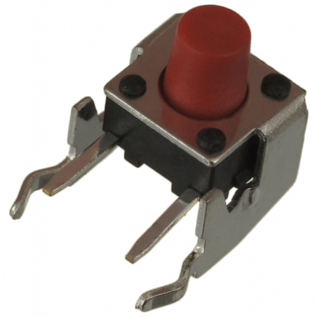 Mikroprzycisk THT P075 6x6x7 czerwony