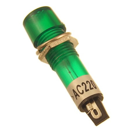 Kontrolka zasilania 10mm XD10-3 zielona 220V