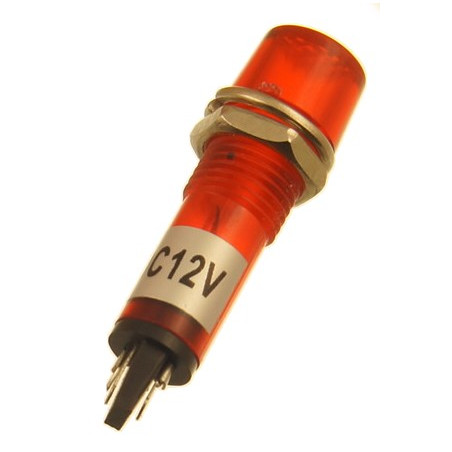 Kontrolka zasilania 10mm XD10-3 czerwona 12V