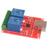 Moduł przekaźnika sterowany przez port USB 2 kanały
