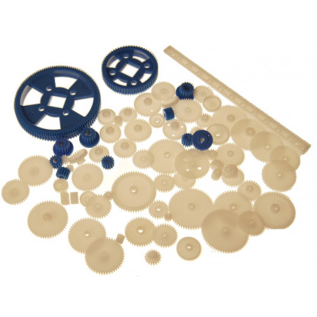 Zestaw 69 kół zębatych dla modelarzy