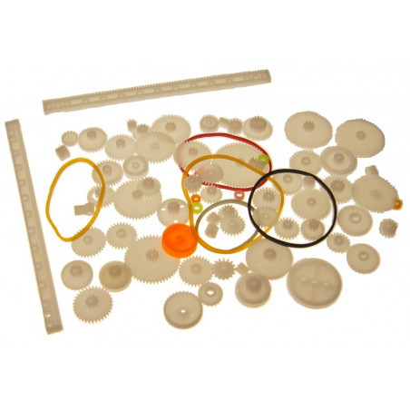 Zestaw kół zębatych dla modelarzy około 75 elementów