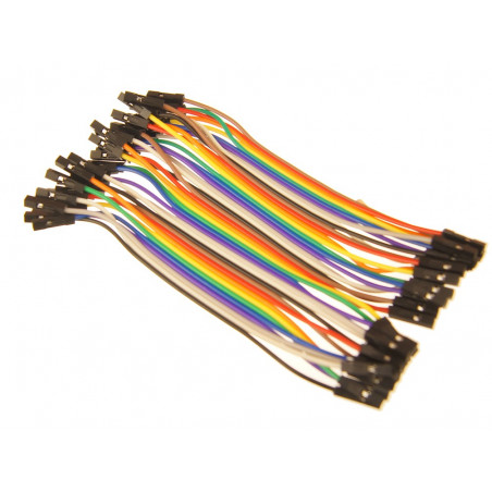 Przewody 40 żył 10 cm płytki stykowe żeńsko-żeńskie